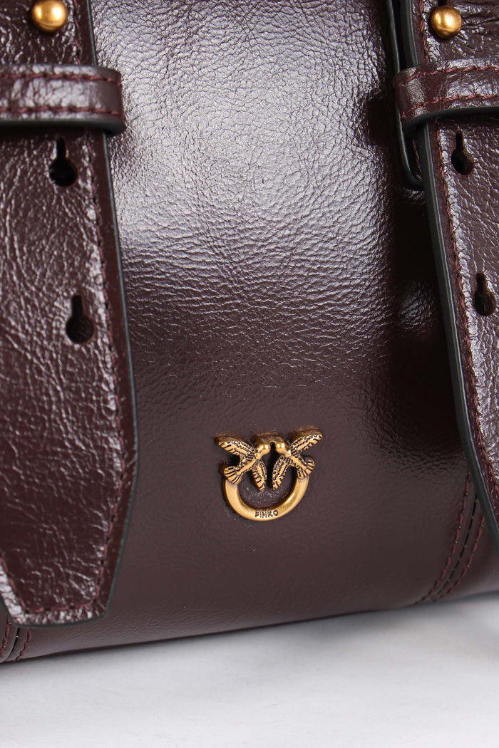 Bowling Bag Zip Mini Rosso Mogano-8