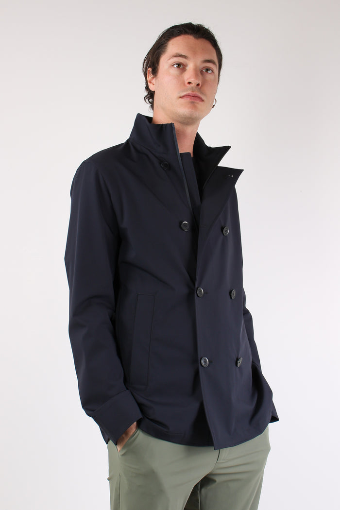 Peacot Tessuto Tecnico Navy-3