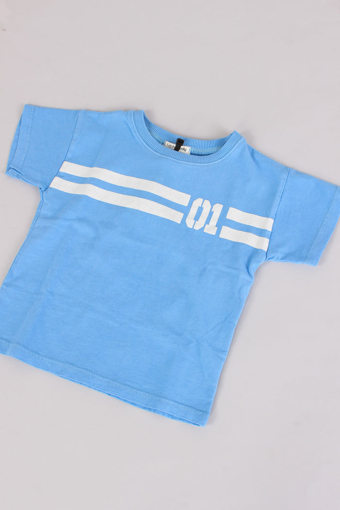 T-shirt M/m Crop Ultramarine-3