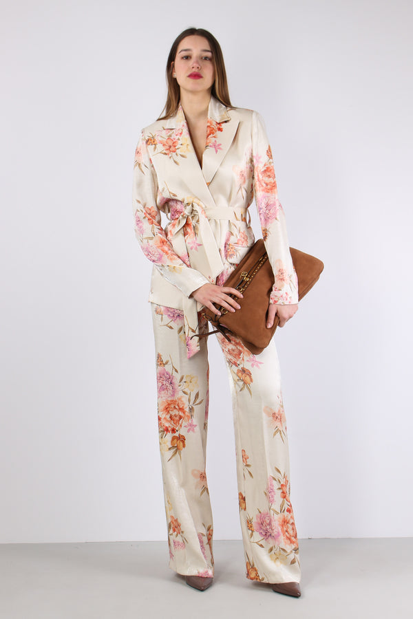 Giacca Cangiante Fantasia Fior Naturale