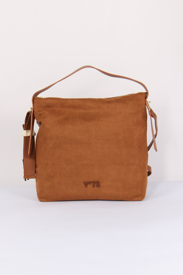 Danielle Sacca Hobo Ecocamosci Cuoio