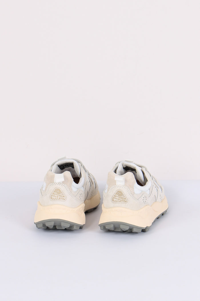 Sneakers Yamano Suede Nylon White-3
