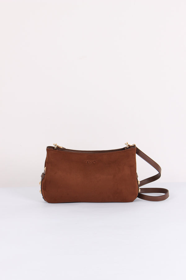 Pochette Ecocamoscio Tabacco