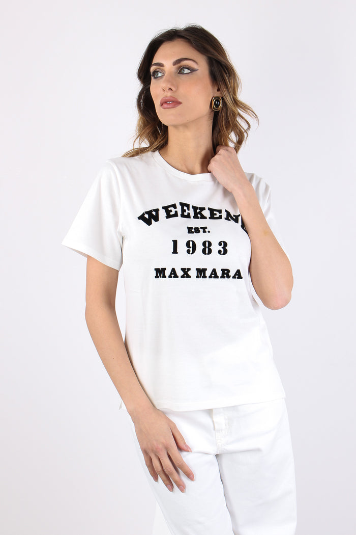Wkdtenue T-shirt Stampa Off White-7