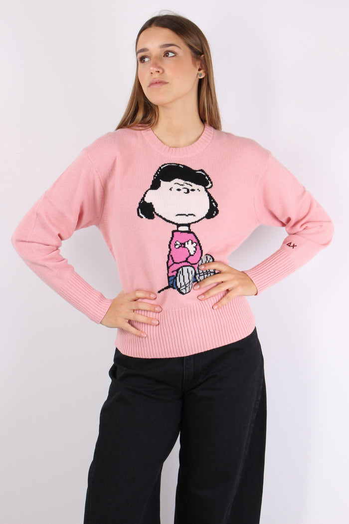 Maglia Ricamo Grande Rosa-2