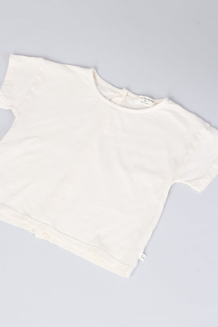 T-shirt Cropped Ivory-3