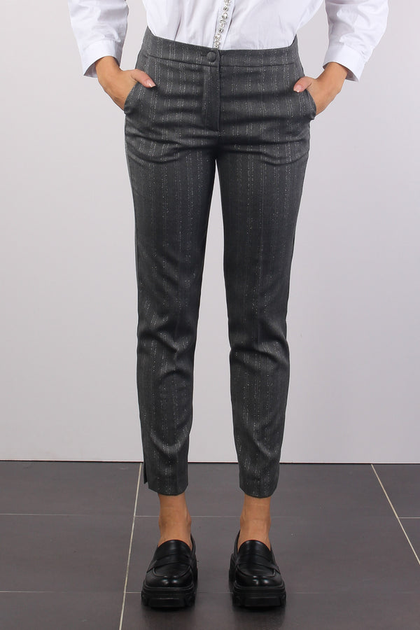 Pantalone New York Lurex Grigio-2