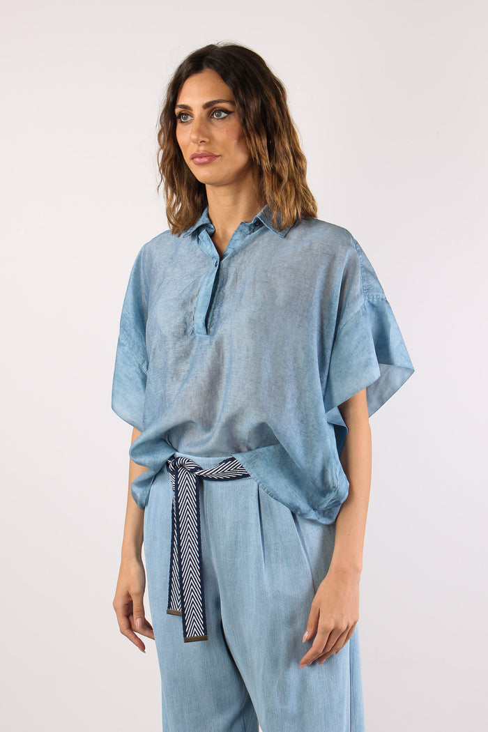 Camicia Over M/m Denim-3