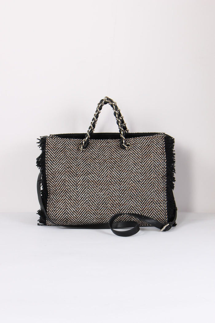 Shopping Tweed Frange Tweed Black-3