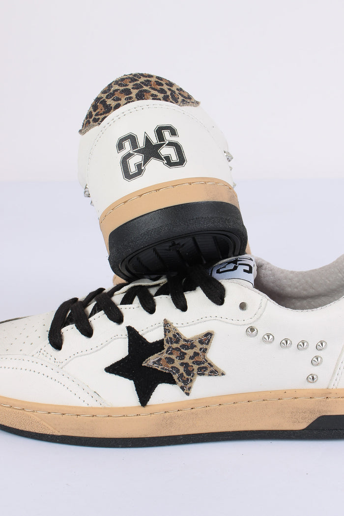 Sneakers Week Animalier Borchie Bianco/leopard-4