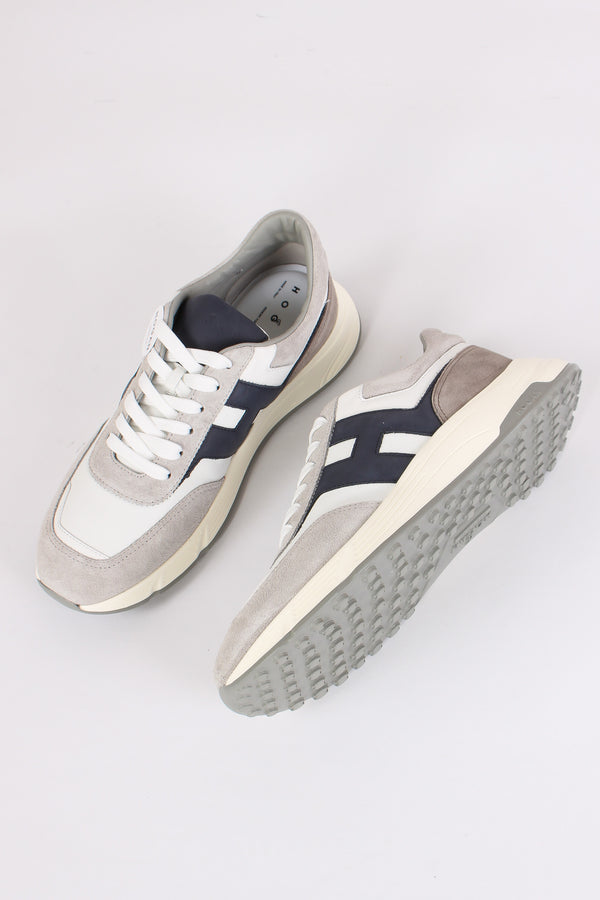 Sneaker Hyperlight Camoscio Grigio/bianco-2