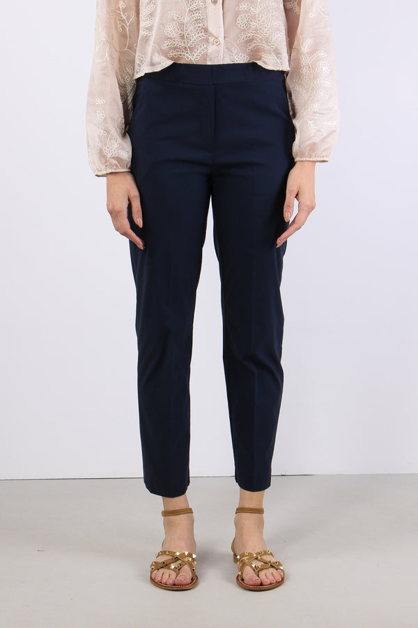 Pantalone Stretto Spacchetti Blu-2