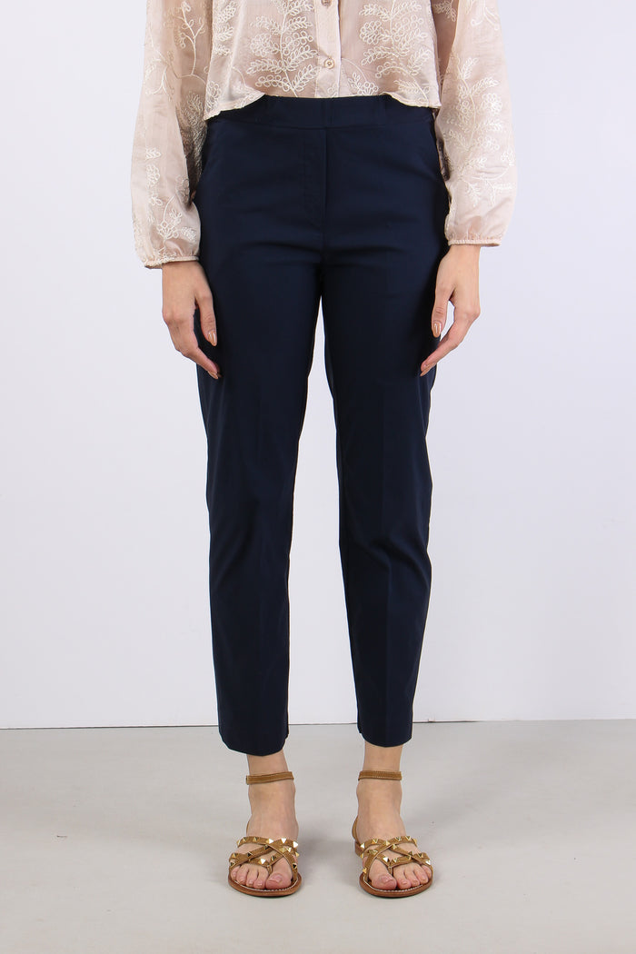 Pantalone Stretto Spacchetti Blu-2