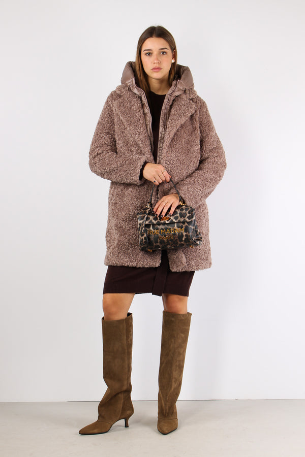 Teddy Lunghezza Media Taupe