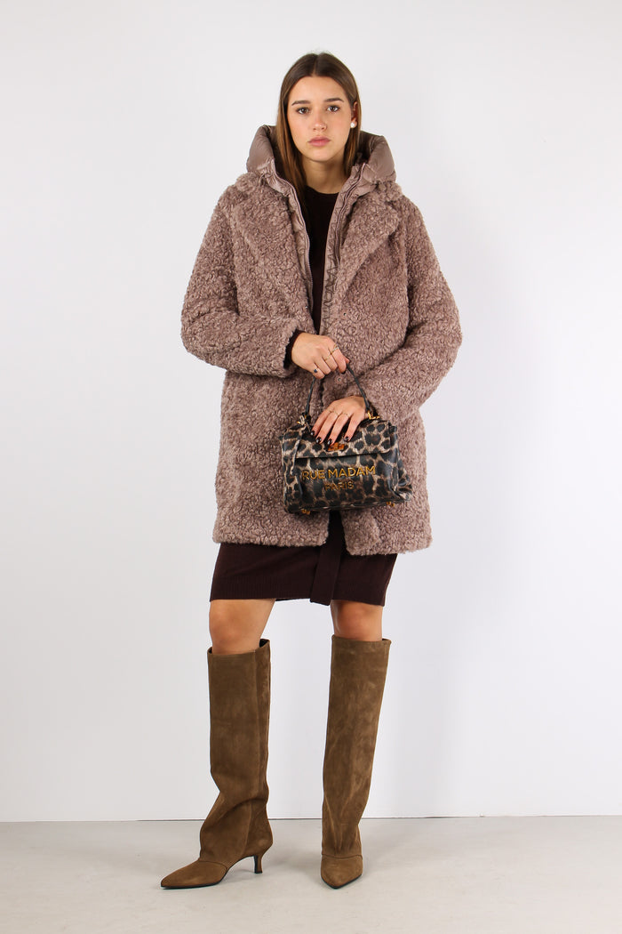 Teddy Lunghezza Media Taupe