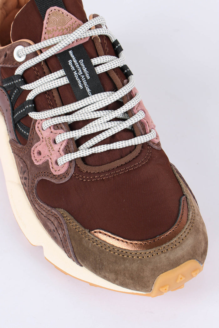 Sneakers Yamano  Suede Laminated Brown/pink-4