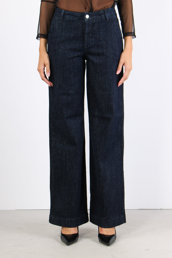 Chino Tasca America Gamba Drit Denim Scuro-2