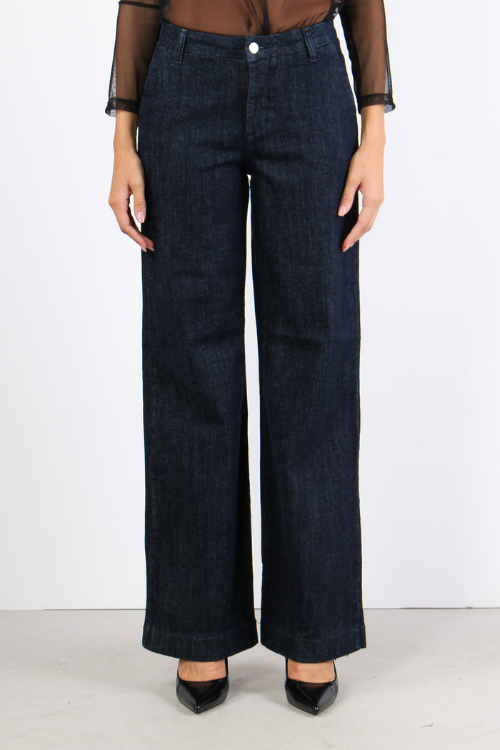 Chino Tasca America Gamba Drit Denim Scuro-2