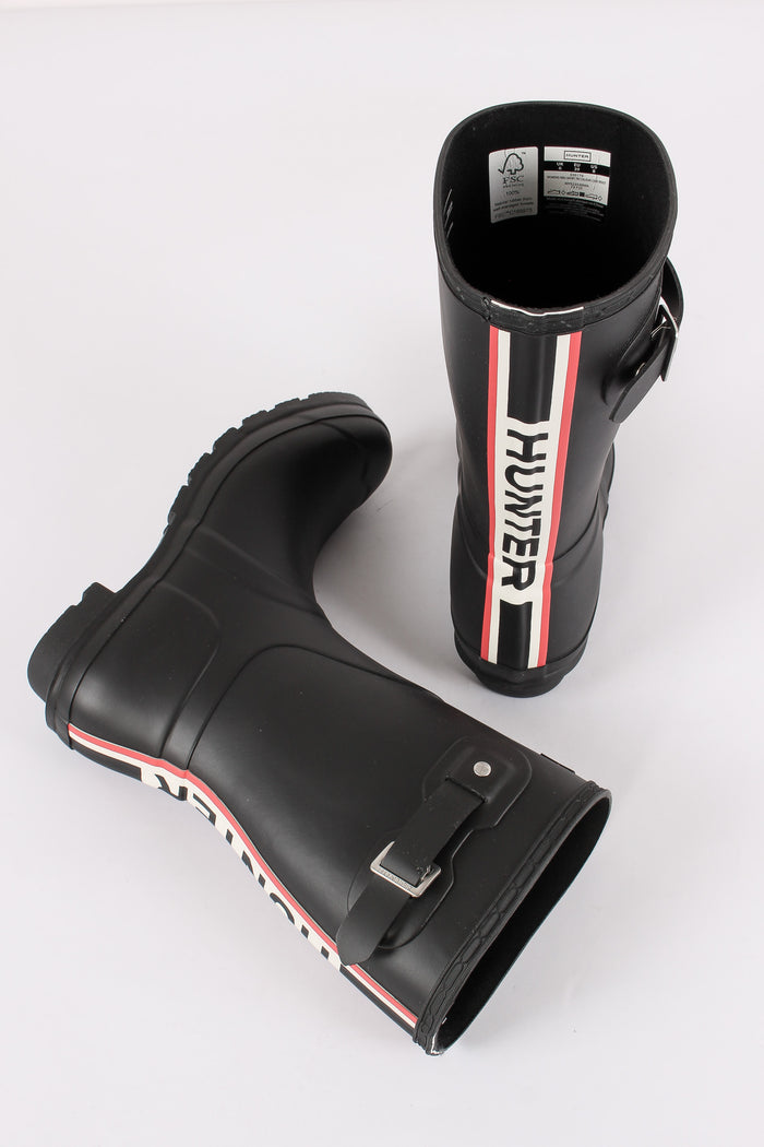 Original Short Tricolor Boot Black-3