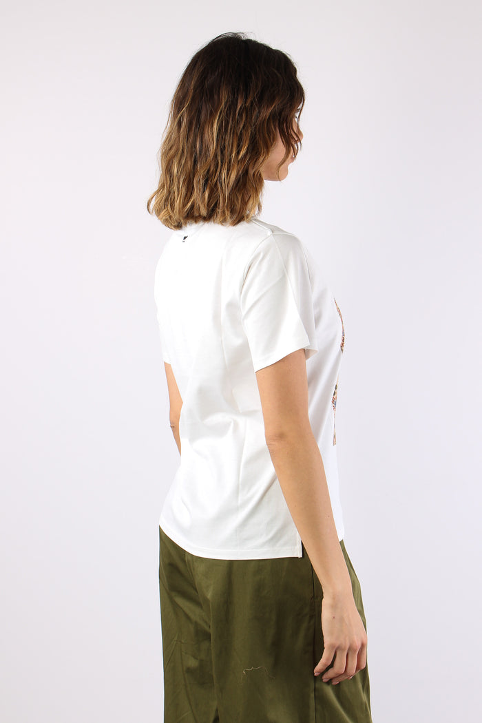 Pantera T-shirt Stampa Off White-6