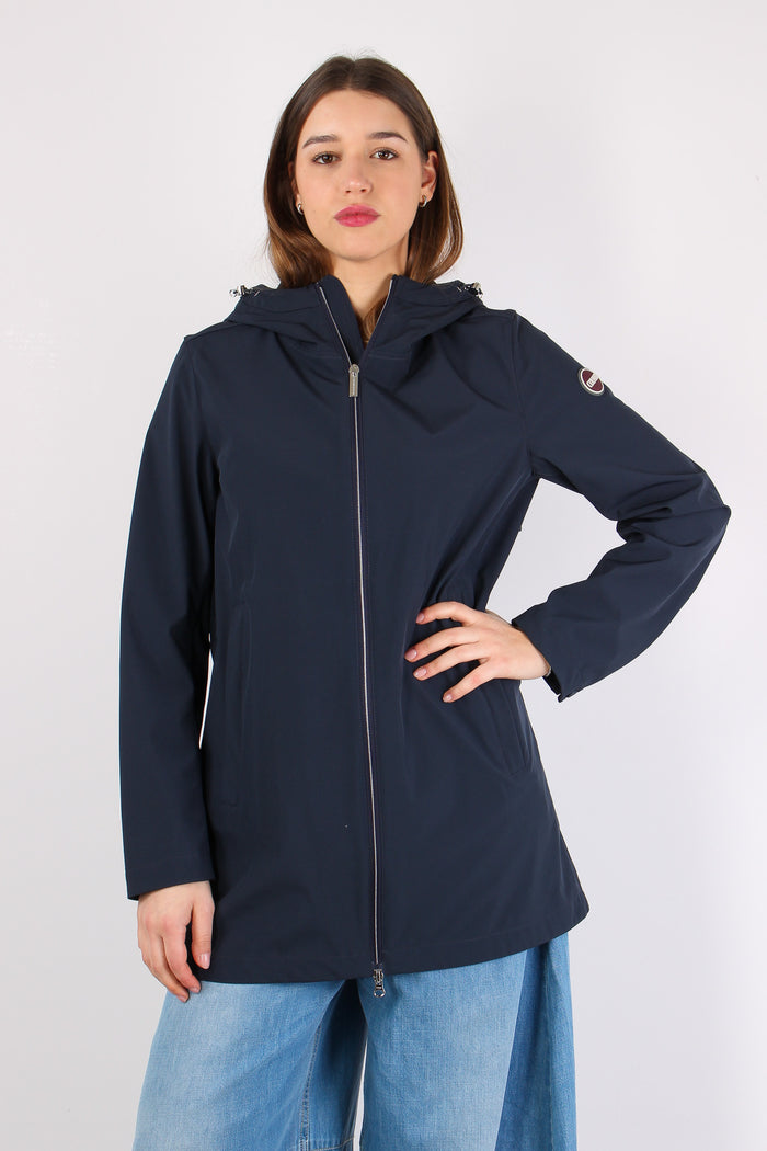 Giubbotto Liscio Coulisse Dietro Navy-2
