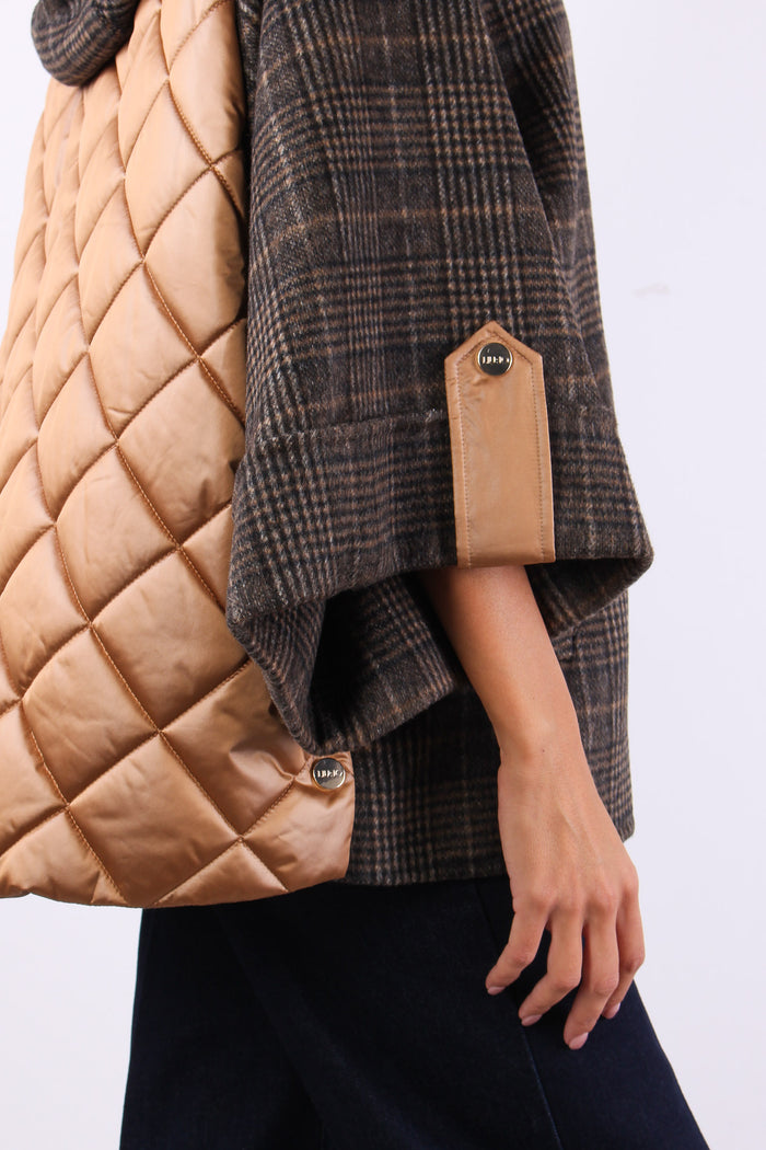 Cappa Quadro Retro Nylon Camel Check-7