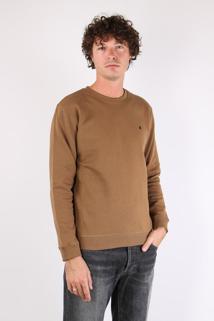 Felpa Logo Gommato Walnut-6
