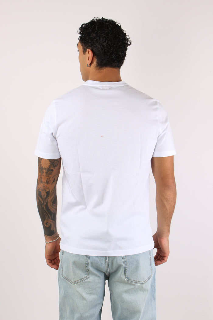 T-shirt Basica Logo Contrasto White-4