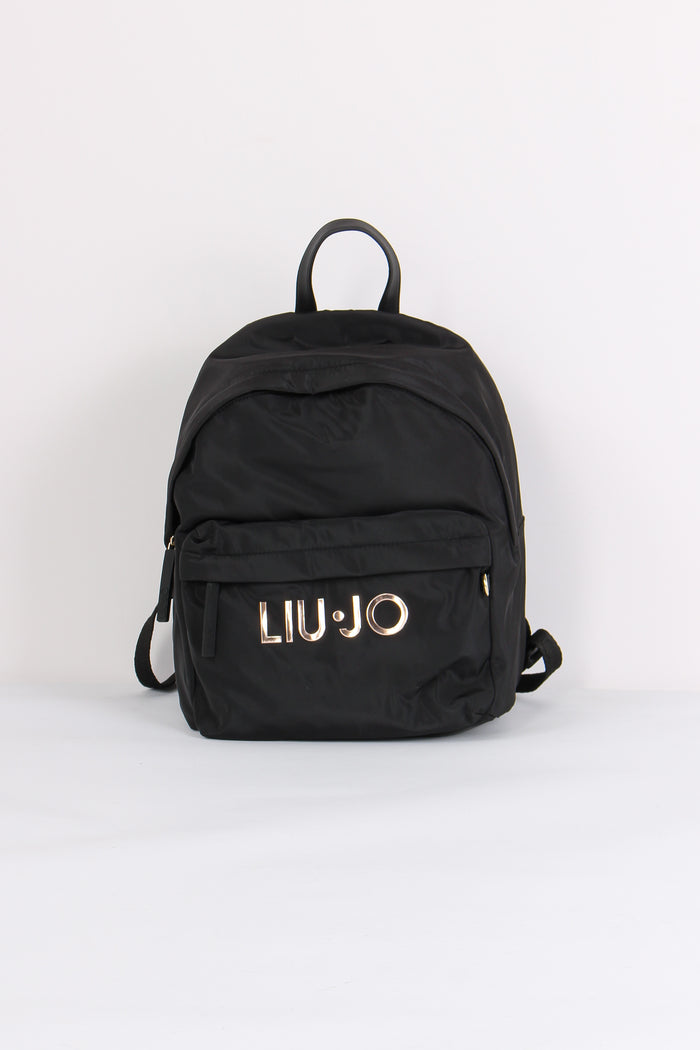Zaino  Nylon Logo Nero