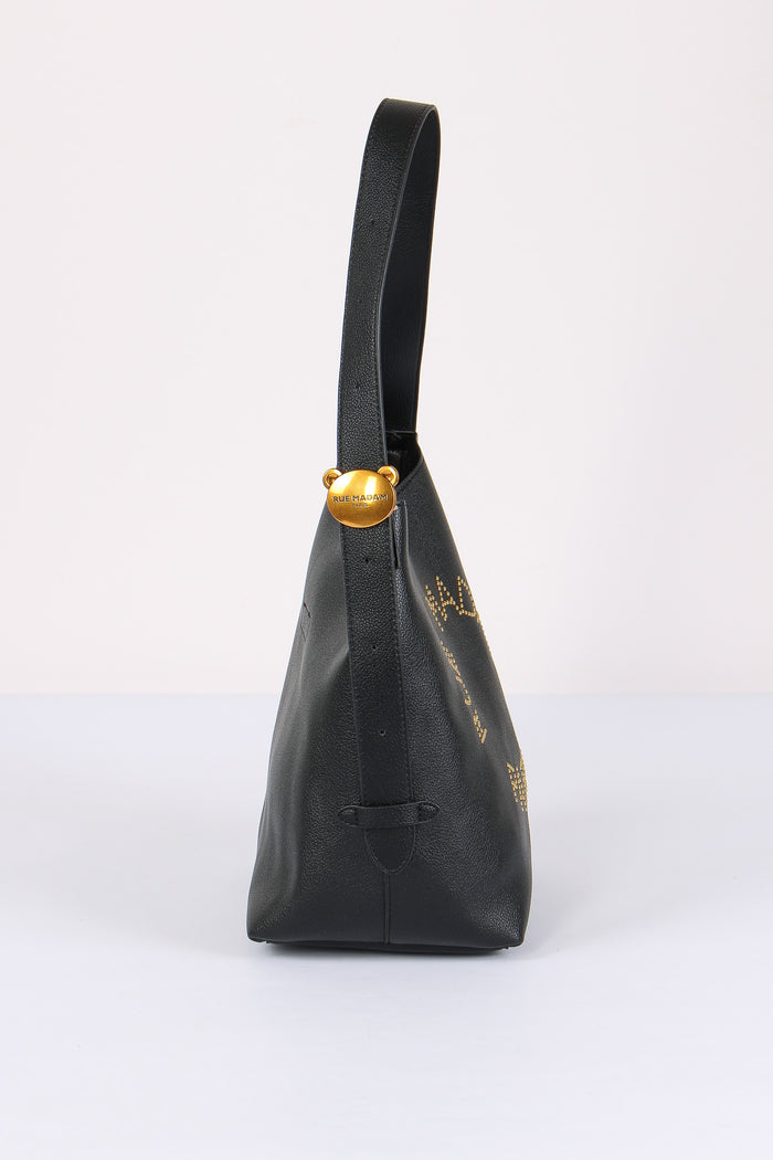Shopping Verticale Logo Borchie Black-6