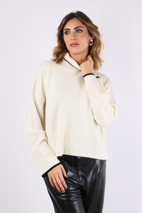 Falkland Collo Alto Misto Cach Bianco Meringa-2