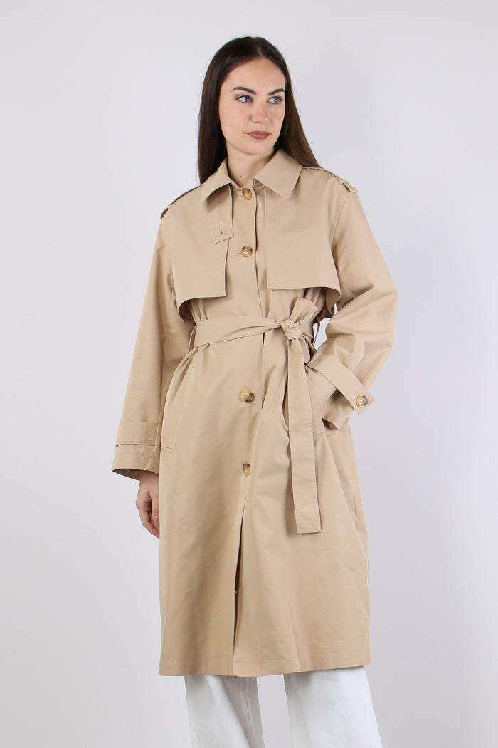 Trench Cintura Foulard Cream Beige-3