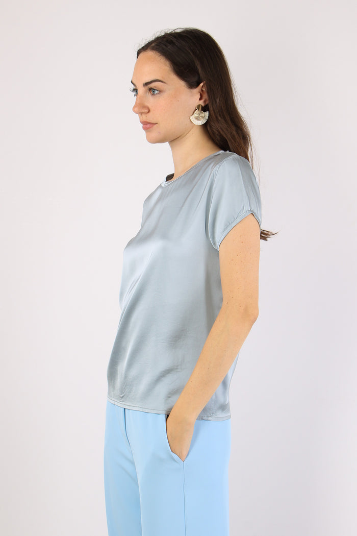 T-shirt Viscosa Stretch Azzurro-3