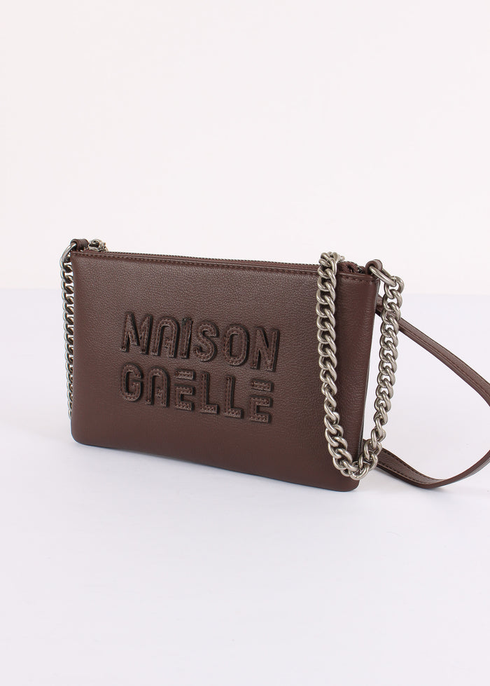 Pochette Tracolla Maxi Logo Rilievo Moro-6