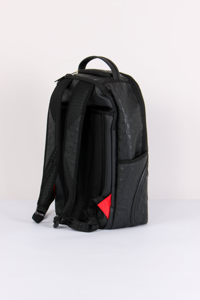 Backpack Raised Check Nero-6