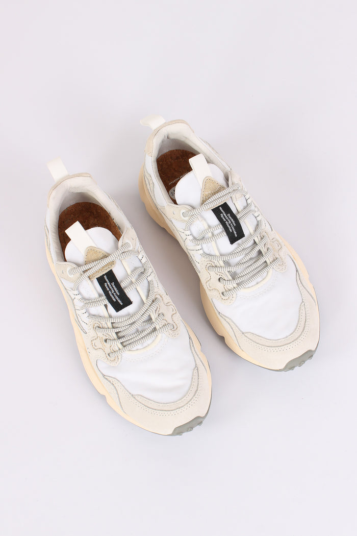Sneakers Yamano Suede Nylon White-4