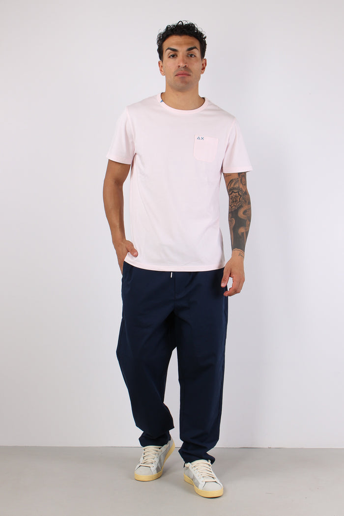T-shirt Cotone Taschino Rosa-4