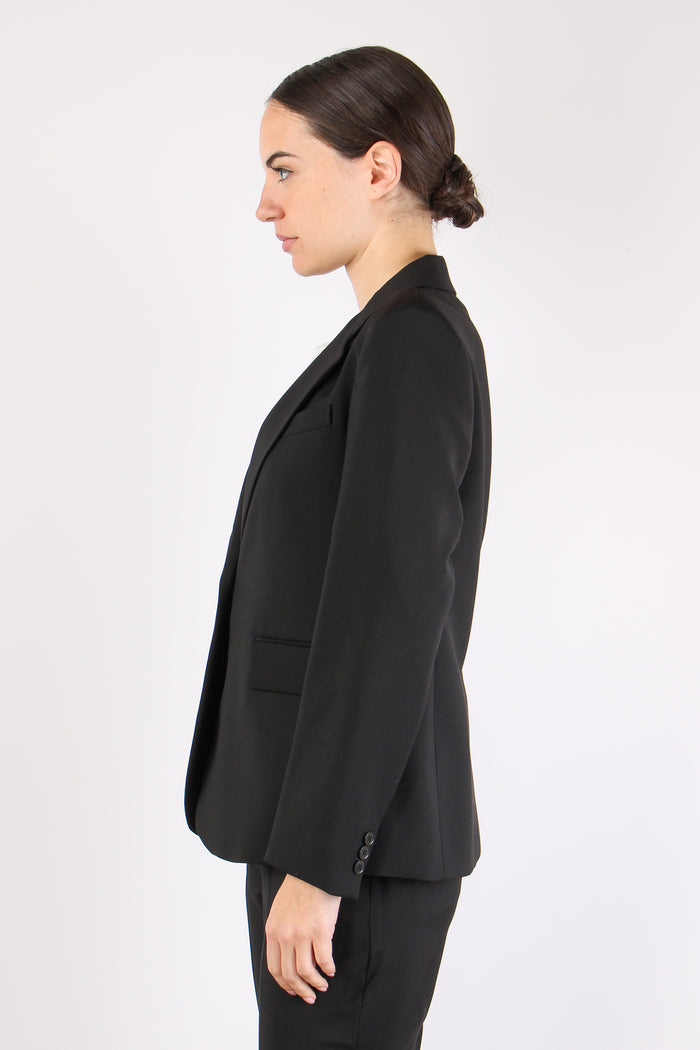 Lamine Giacca Fresco Lana Nero-8