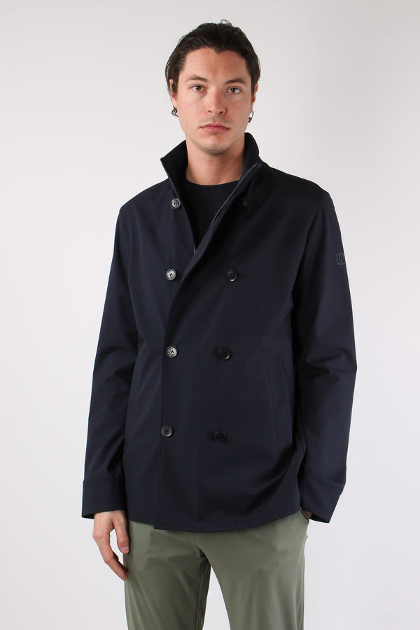 Peacot Tessuto Tecnico Navy