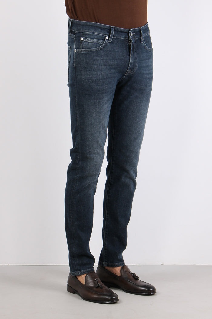 Denim Slim Slavato Denim Black-7