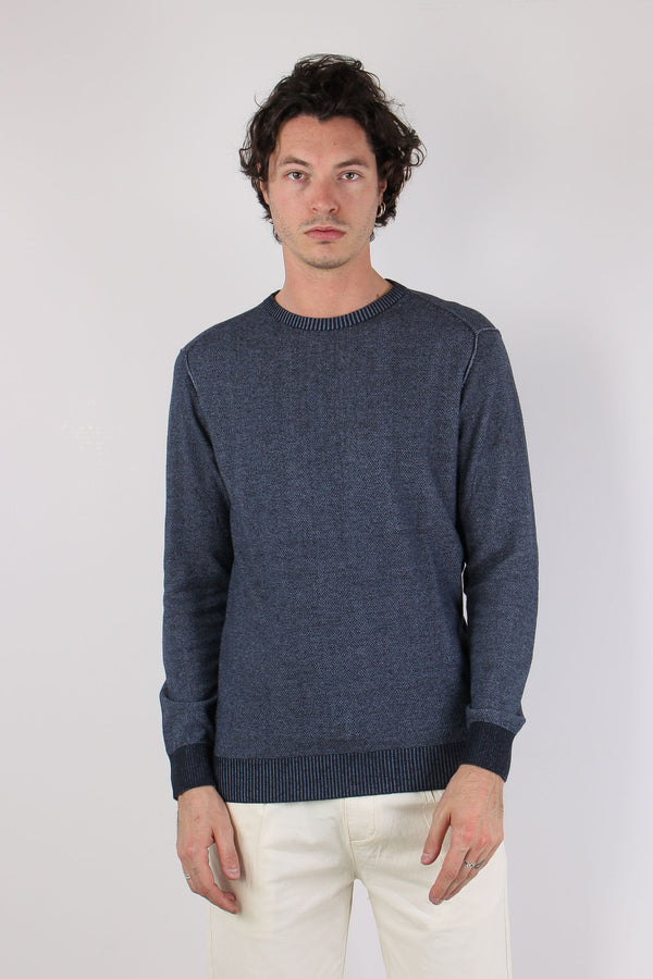 Girocollo Punto Riso Navy-2