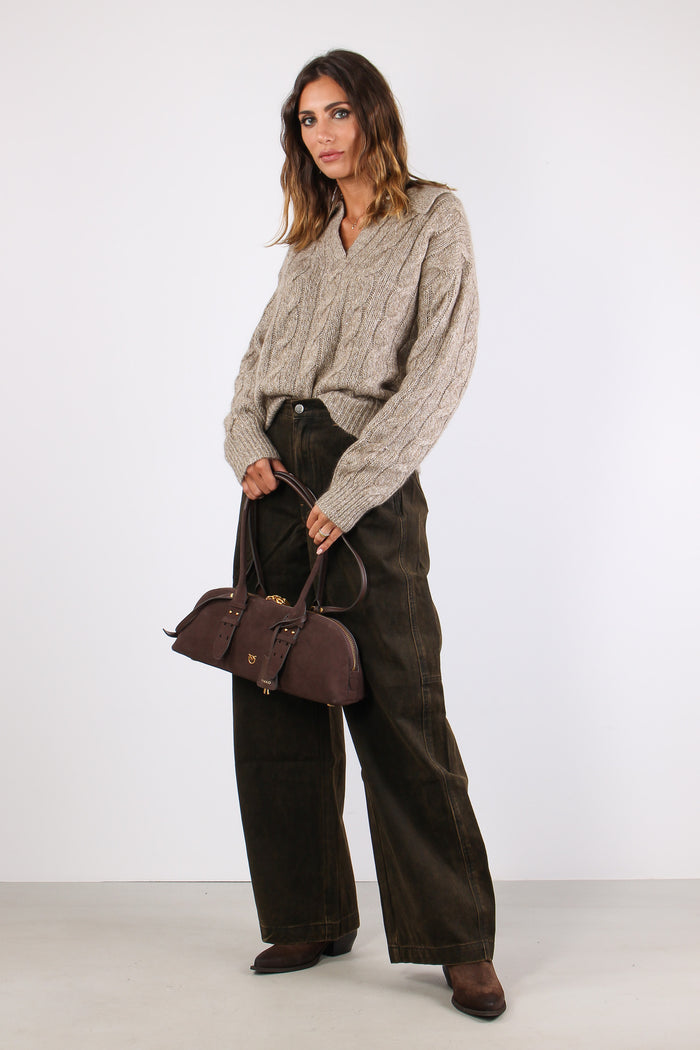 Pantalone Baloon Slavato Moro-3