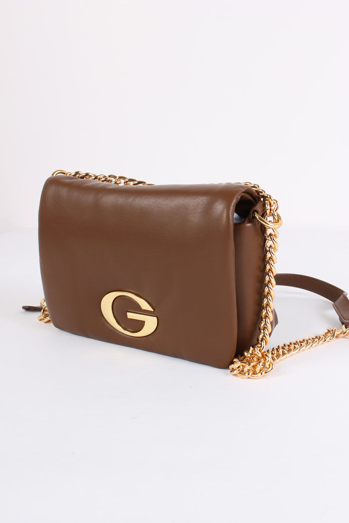 Mini Tracolla Puffy Catena Cioccolato-4