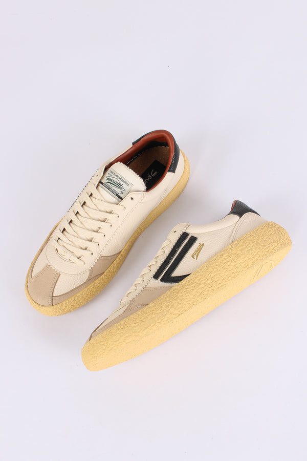 Sneakers Pelle Martellata Osso-2