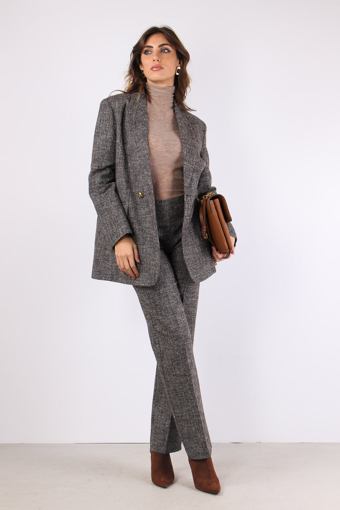 Gnocchetto Giacca Doppiopetto Nero/marrone