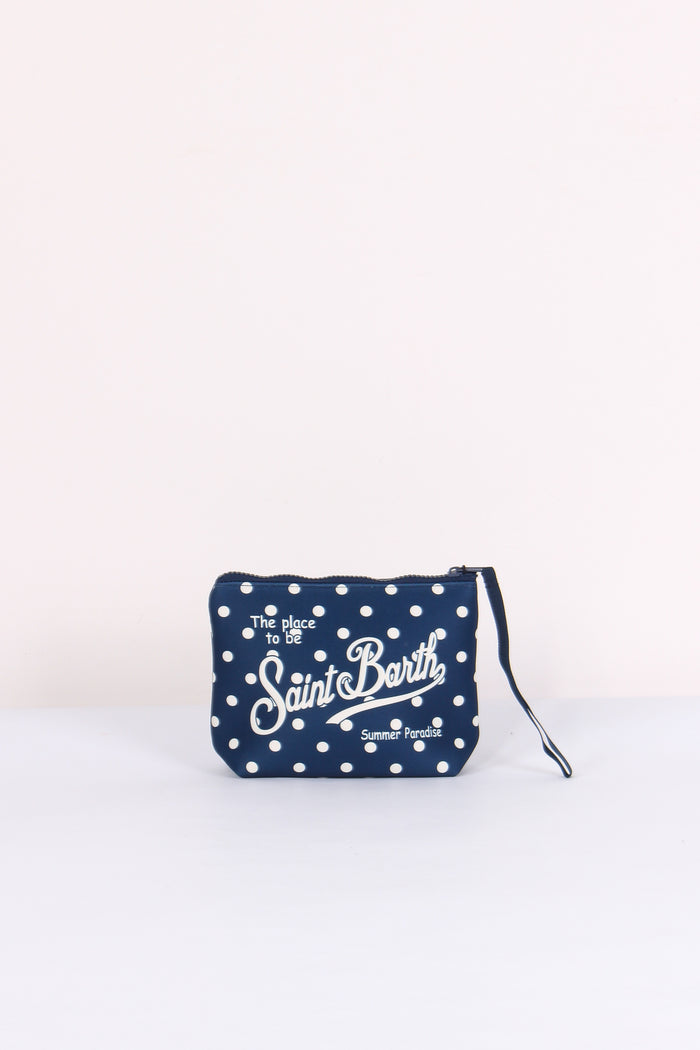 Aline Pochette Pois Blu/bianco-3