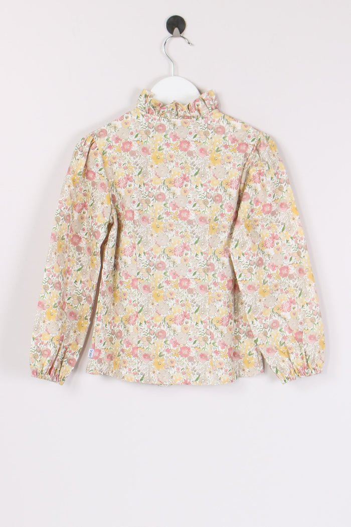 Camicia Fantasia Fiori Cipria-3