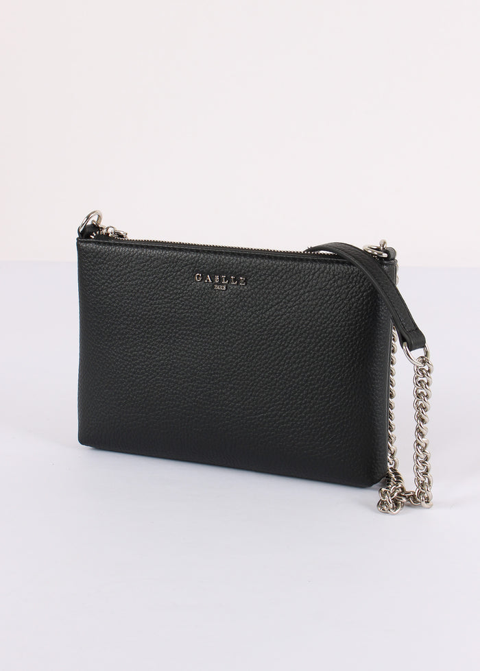 Mini Pochette Tracolla Bottalata Nero-4