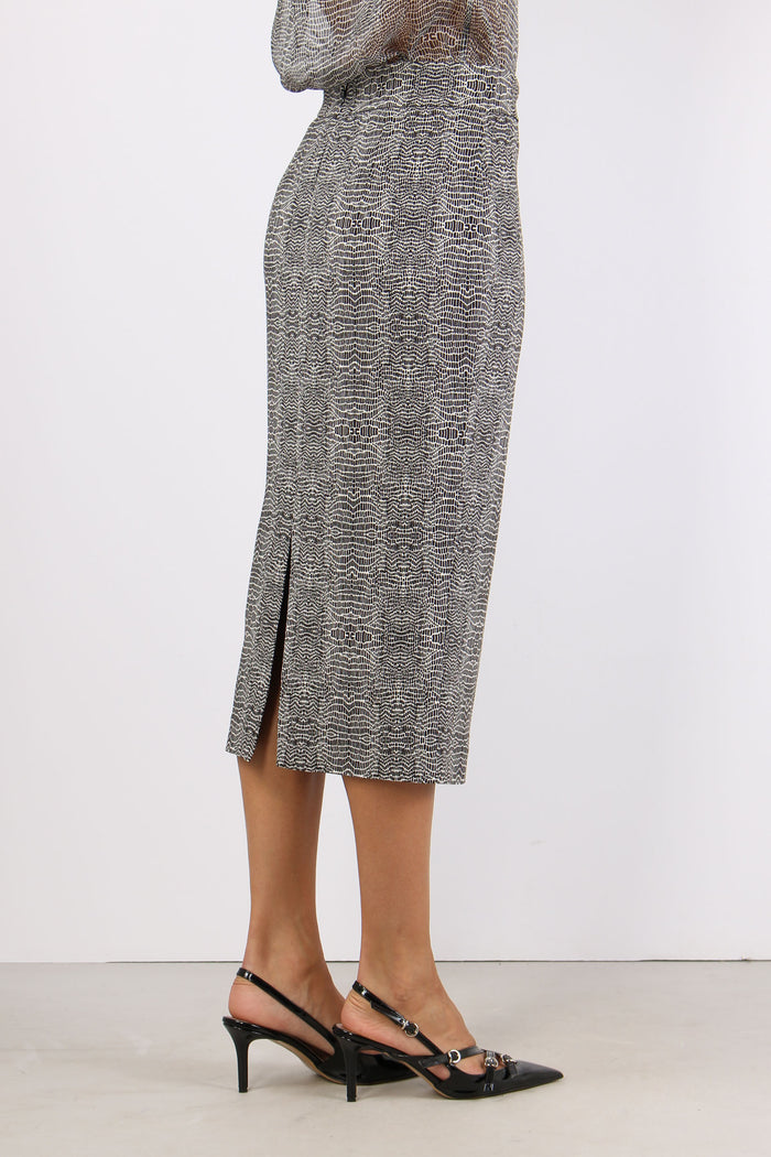 Lounguette Stampa Pitone Nero-6