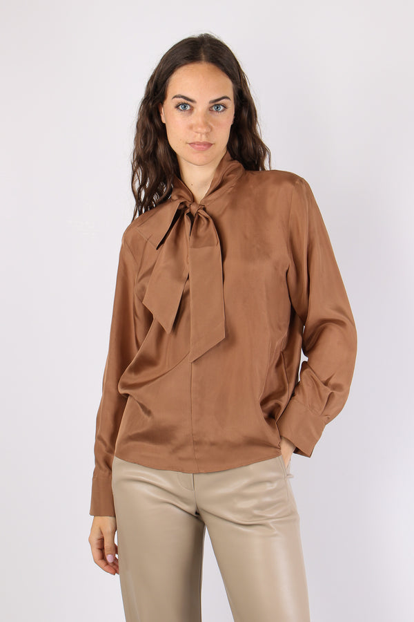 Mlskabala Camicia Fiocco Tabacco-2